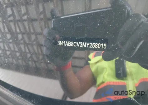 2021 Nissan Sentra Sv Xtronic Cvt из США, поврежденный, VIN 3N1AB8CV3MY258015